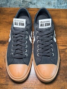 Converse All Star Black Low-Top Sneakers with Gum Bottom